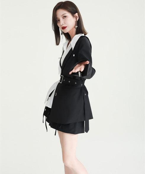 Cut-Out Ribbon Sleeve Shirt